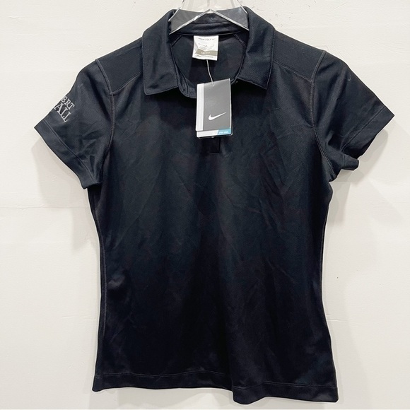 Nike Tops - Nike Golf 354064 Ladies Dri-Fit Pebble Texture Polo Shirt Black Medium
